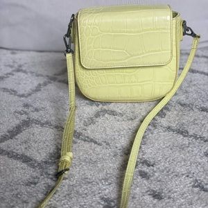 Zara Neon Animal Print Crossbody Bag